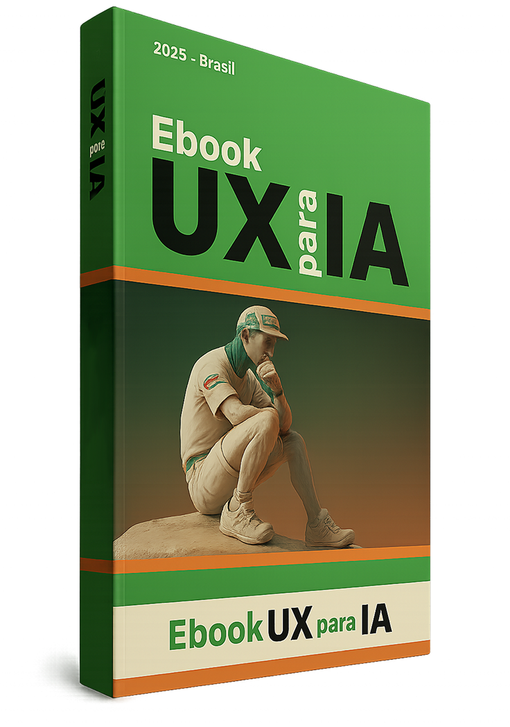 Capa do E-book UX para IA